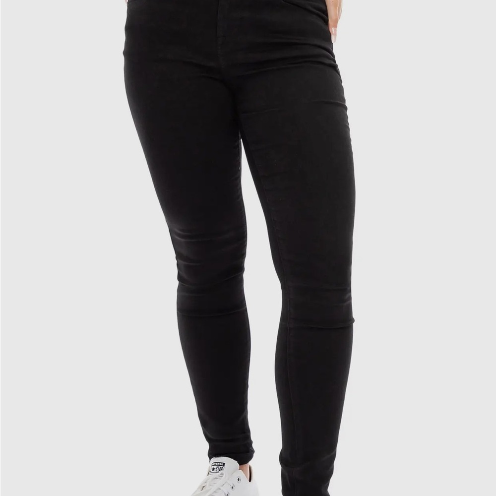 1822 Denim Black Mid-Rise Skinny - Picture 2 of 5